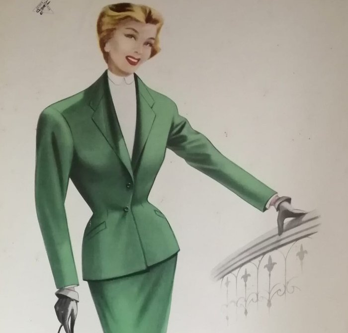 1950s/1960s Tusell Ribas • Estudio Rocosa - 25 Fashion Design Posters • Vintage Mannequin • RARE
