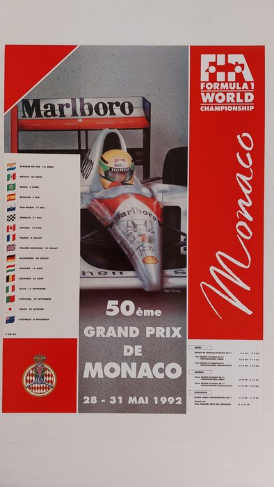 IAN ROSE - 50em grand prix de Monaco 1992 - McLaren