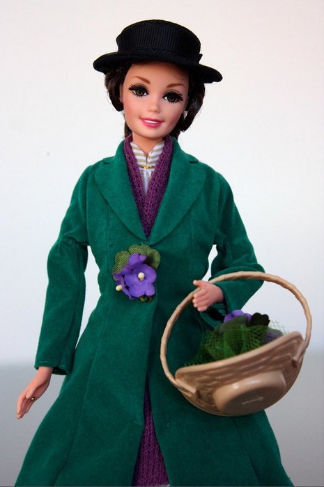 Mattel  - Păpușă Barbie - My Fair Lady - Hepburn Audrey - Liza Doolittle Flower Girl - 1996 - U.S.