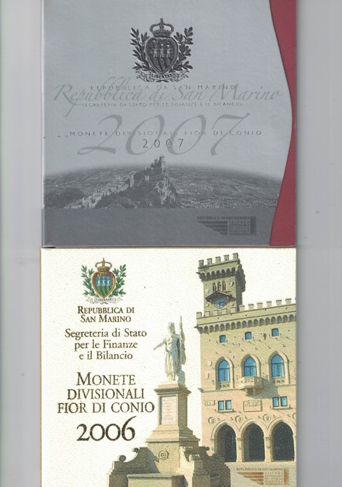 San Marino. Year Set (FDC) 2006/2007 (2 sets)