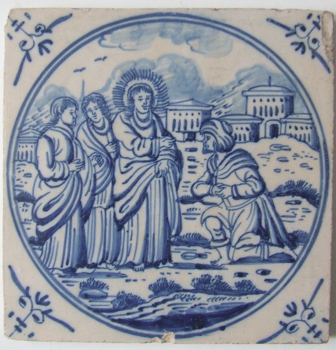 瓷磚 - 聖經磁磚 MATH.12-12 - 1750-1800 