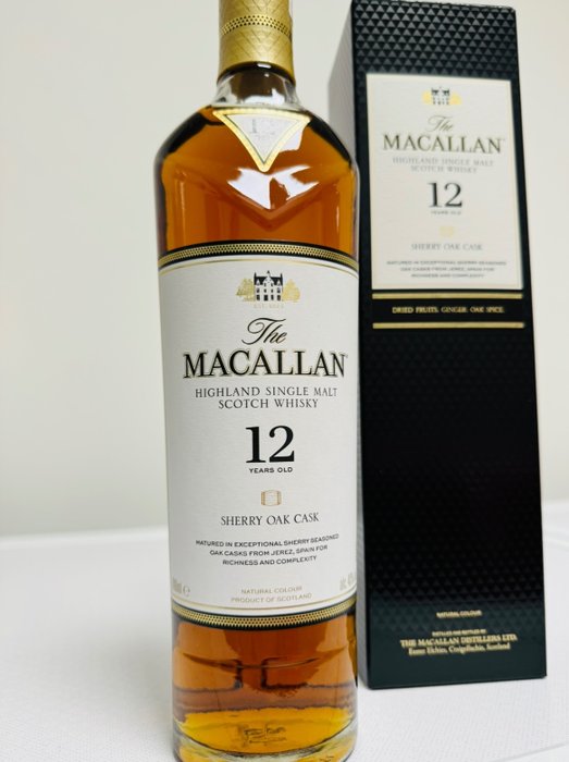 Macallan 12 years old - Sherry Oak Cask - Original bottling  - 700ml