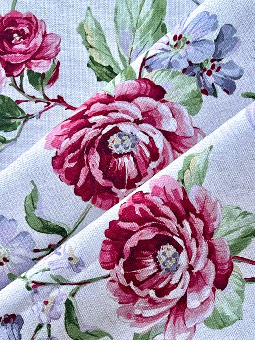 Duży kawałek tkaniny z nadrukiem kwiatowym do dekoracji ścian lub odzieży, - Tkanina  - 300 cm - 280 cm