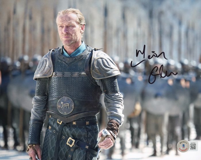 Game of Thrones - Iain Glen (Jorah Mormont) - Autograph, Photo With Beckett COA