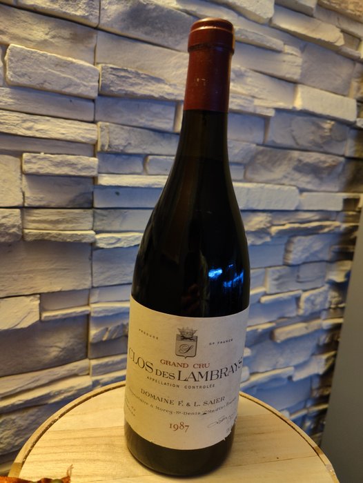 1987 Clos des Lambrays Grand Cru - Domaine F & L SAIER (Domaine des Lambray) - Borgogna Grand Cru - 1 Bottiglia (0,75 litri)