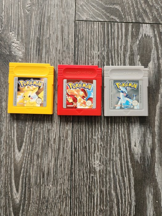 Nintendo - Gameboy Classic/Color - Pokémon Yellow, Red & Silver - 電動遊戲 (3)