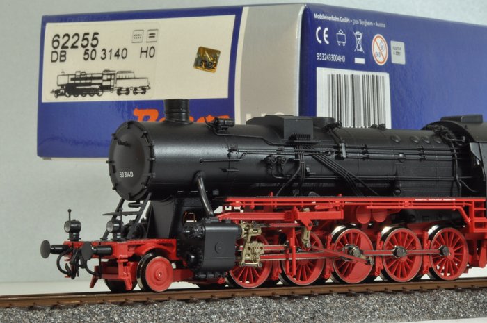 Roco H0轨 - 62255 - 模型火车 (1) - 带水箱小车的蒸汽机车 BR 50 3140 - Deutsche Bundesbahn