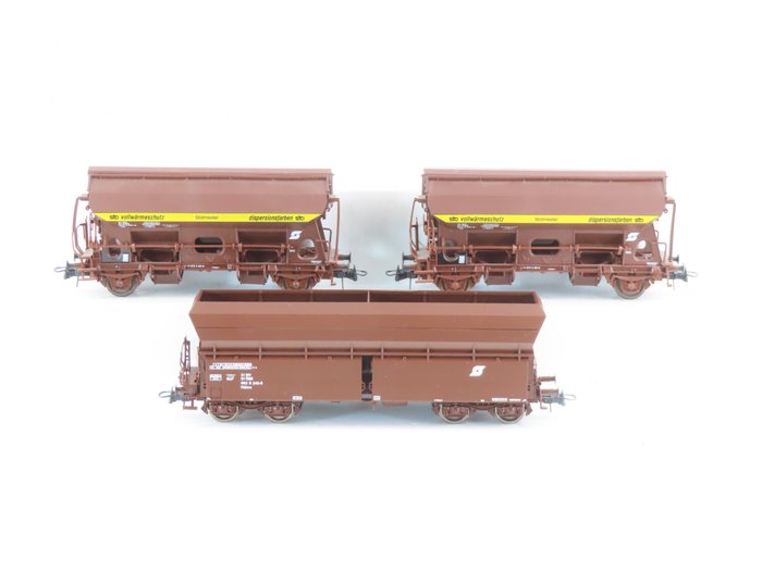 Roco H0 - 46436/67758 - Model train passenger carriage (3) - 3 self-unloaders, 2 with Stotmeister inscription - ÖBB