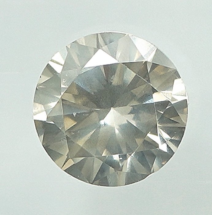钻石 - 0.50 ct - 明亮型 - Faint Yellowish Gray - Si2 - NO RESERVE PRICE