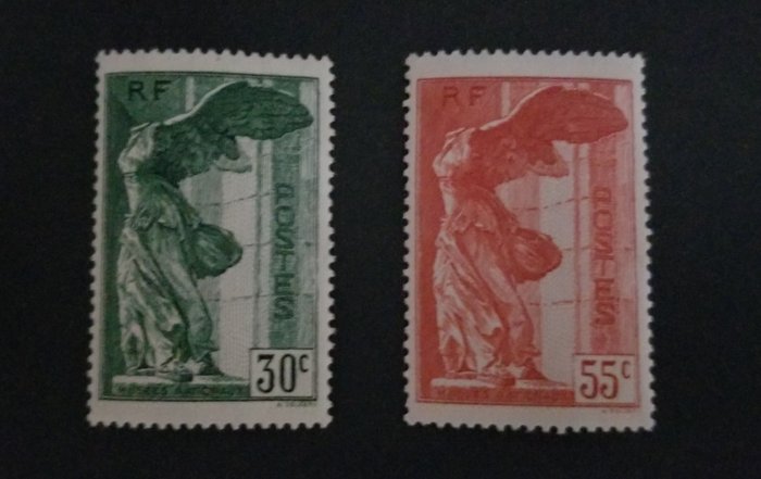 Franciaország 1937/1937 - SZAMOTRASZI GYŐZELEM - Y&T n°354 et 355