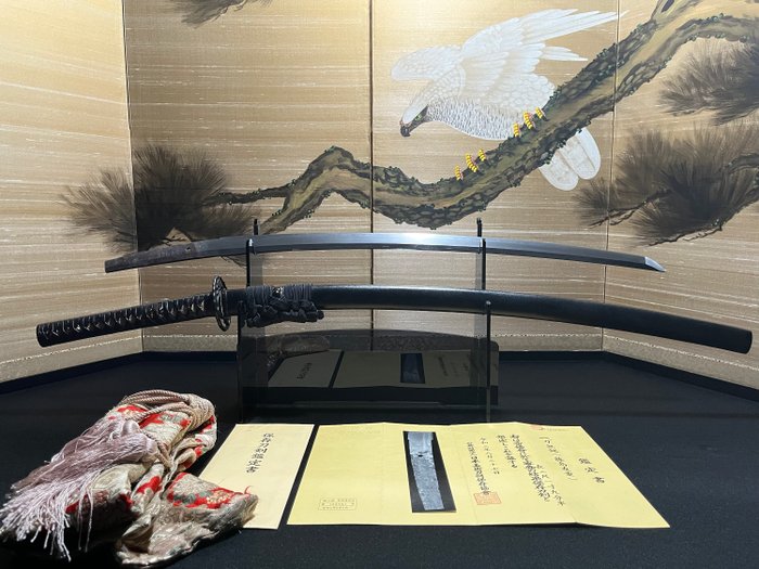 武士刀 - 玉金钢铁 - Fujishima Tomoshige - 日本 - Muromachi period (1333-1573)