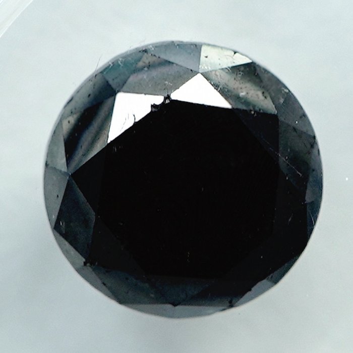 钻石 - 1.86 ct - 明亮型 - 彩色处理, Black - NO RESERVE PRICE