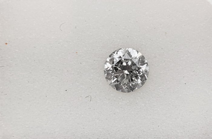 鑽石 - 0.41 ct - 圓形 - G - SI3, No Reserve Price