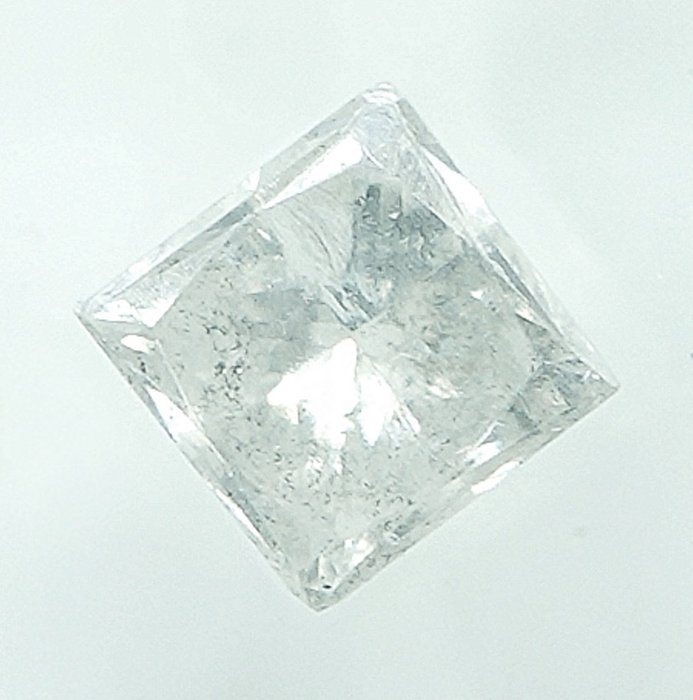 钻石 - 0.47 ct - 公主方形 - G - I2 - NO RESERVE PRICE