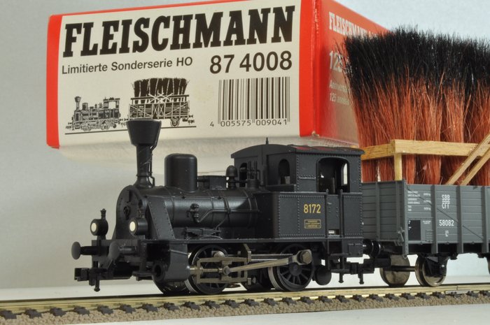 Fleischmann H0 - 87 4008 - Pienoismallijuna (1) - Höyryveturisarja 125 vuotta Gotthardin rautatietä - SBB