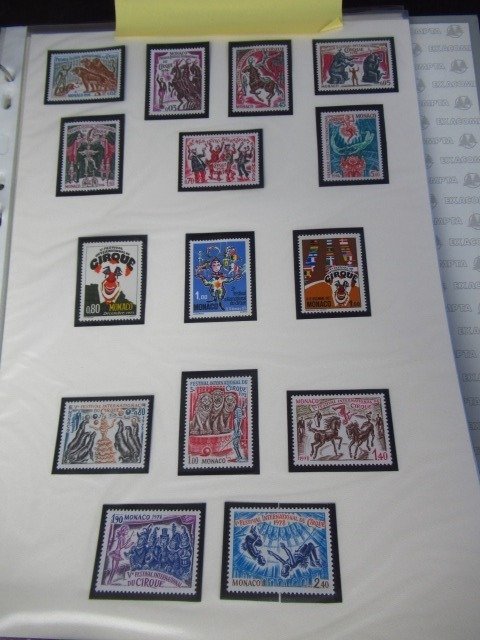 Monaco  - collezione di francobolli