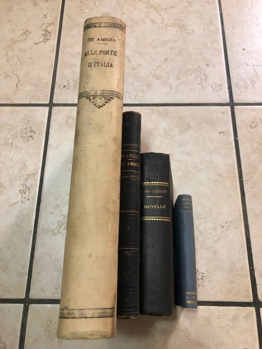 Edmondo De Amicis - Lot with 4 books - 1888-1897