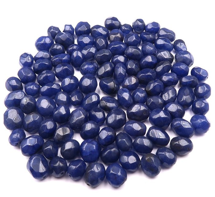 藍寶石珠 - 925 克拉 磨光- 185 g - (103)