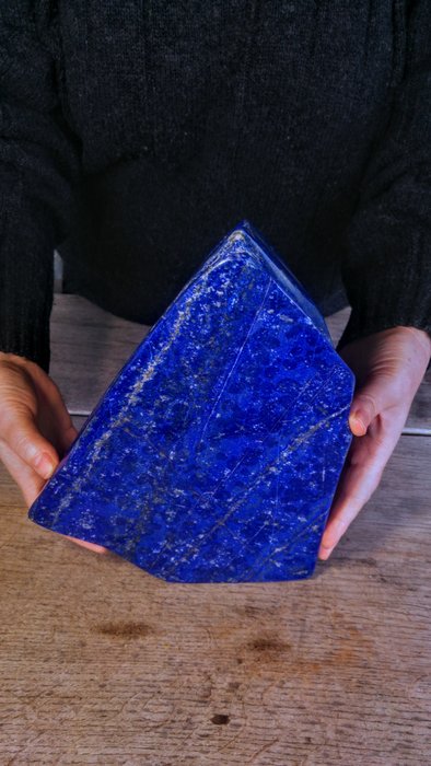 7,4 kg – Massiver großer blauer Lapislazuli Freiform - Höhe: 28 cm - Breite: 20 cm- 7400 g