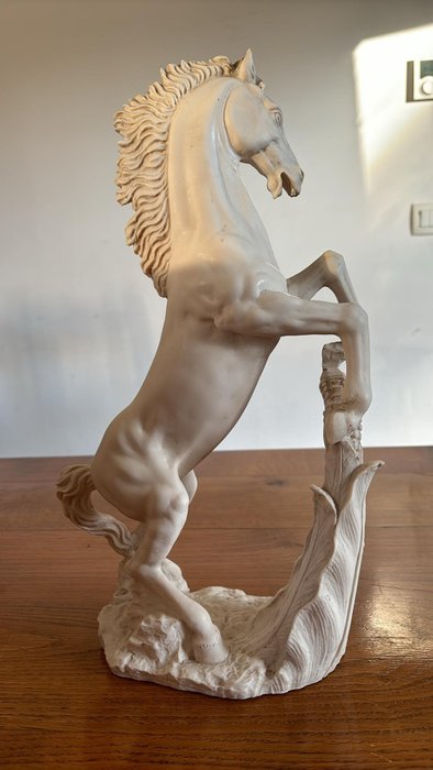 Sculpture, Cheval - 40 cm - Plaster