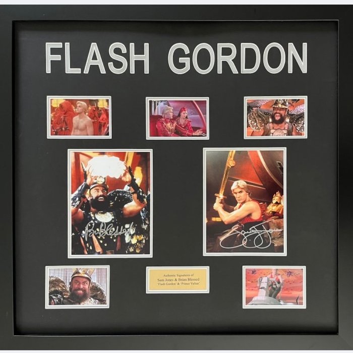 Flash Gordon - Signed by Sam J Jones (Flash) and Brian Blessed (Prince Vultan)