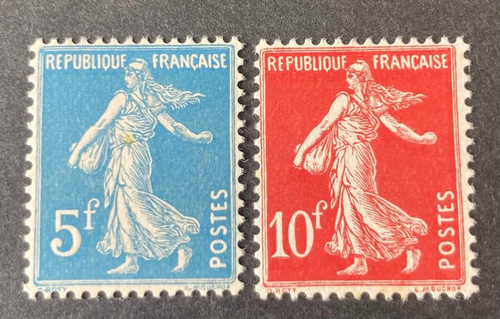 法国 1927 - Yvt# 241-242 - Exposition pair