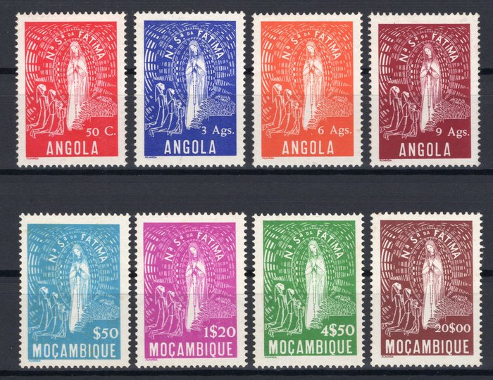 Angola 1948 - & Mocambique Maria von Fatima 2 **/MNH Sätze