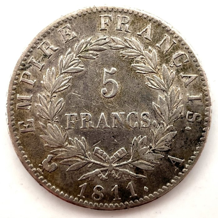 Frankreich. Napoléon I. (1804-1814). 5 Francs 1811-A, Paris  (Ohne Mindestpreis)