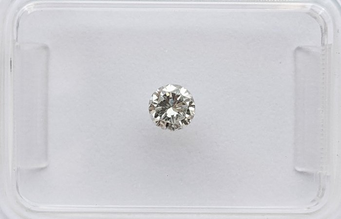 鑽石 - 0.20 ct - 圓形 - I(極微黃、正面看為白色) - VS2, No Reserve Price