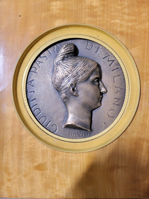 Frankrig, Italien. Bronze medal 1829 "Giuditta Pasta"  (Ingen mindstepris)