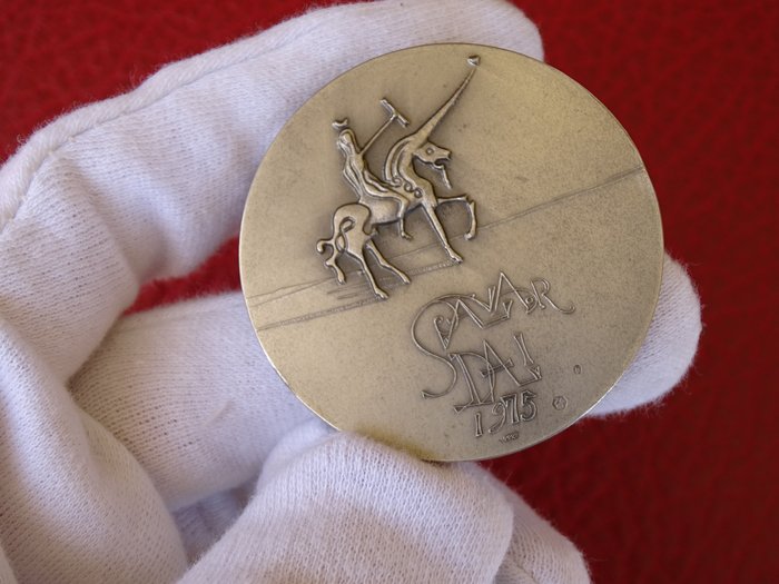 Spagna. Silver medal 1975 Salvador Dali  (Senza Prezzo di Riserva)