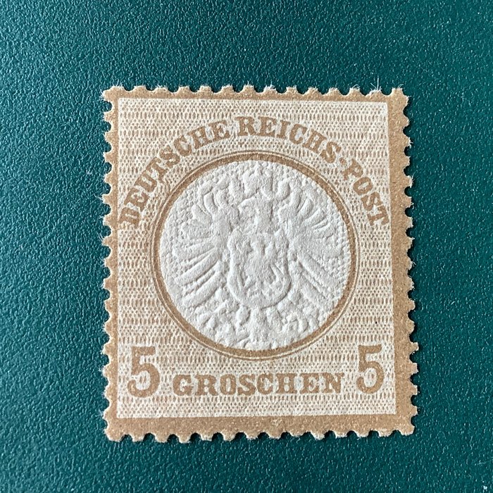 Det tyske keiserrike 1872 - 5 Groschen Groot Brutschild - Michel 22