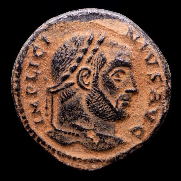罗马帝国. 利西纽斯一世（公元308-324）. Follis Arles mint, 320-321 A.D. D N LICINI AVGVSTI around VOT XX  (没有保留价)