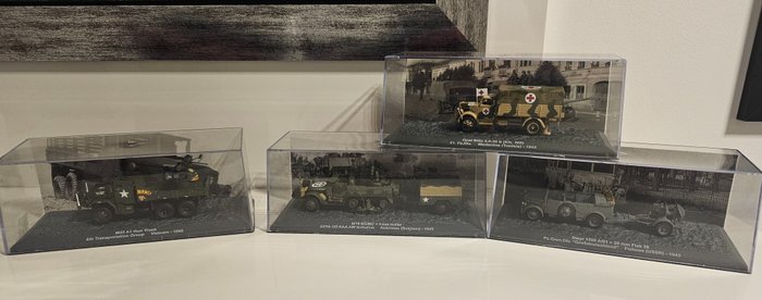 Panzer & Militärfahrzeuge von "de Agostini (Altaya)" in Original Verpackung - Játék Los bestehend aus 4 Seltenen Militärfahrzeugen aus dem Zweiten Weltkrieg u.a. - Európa