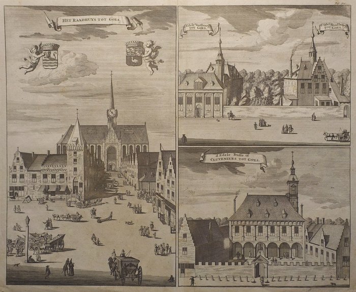 Niederlande, Stadtplan - Geht; M. Smallegange - 1696