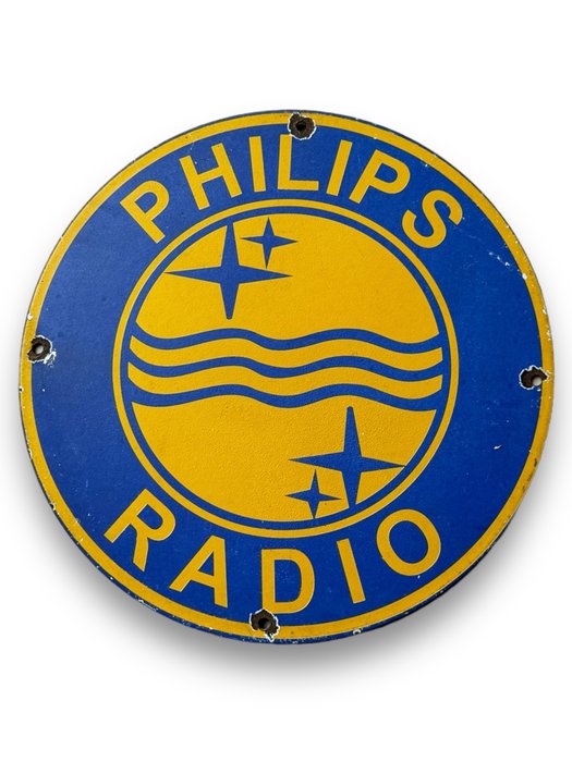 Philips Radio - Emaille plaat - Emaille