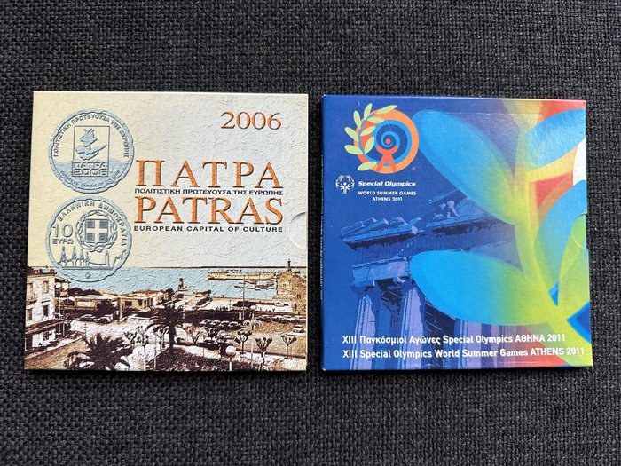 Greece. Year Set (FDC) 2006/2011 (incl. 2x10 Euro zilver) in blister  (No Reserve Price)