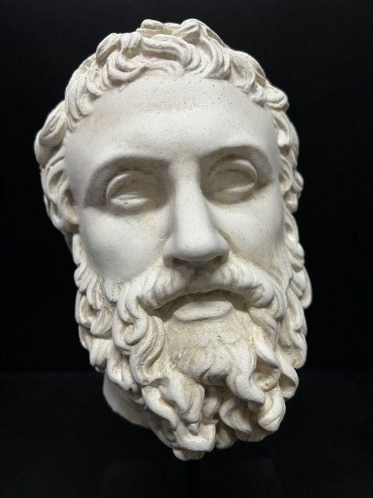Skulptur, Testa di Marco Aurelio - 33 cm - Marmorstaub