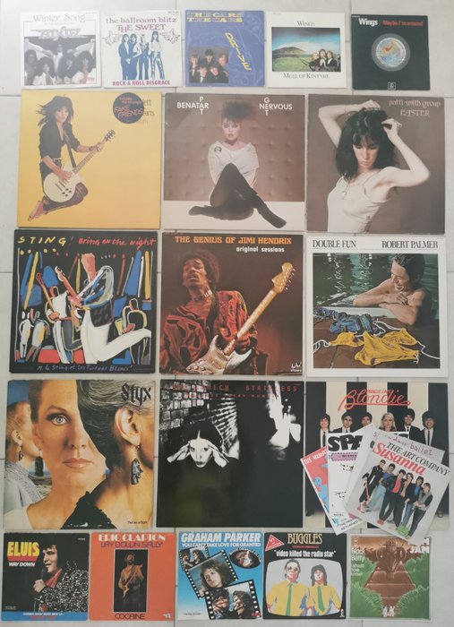 Patti Smith Group, Sting, The Jimi Hendrix Experience - Több művésza - Több cím - Bakelitlemez - 1973