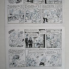 Bosschaert, Jan - 1 Original page - De Geverniste vernepelingskes  - Fata morgana - Plaat 2 Comic Art