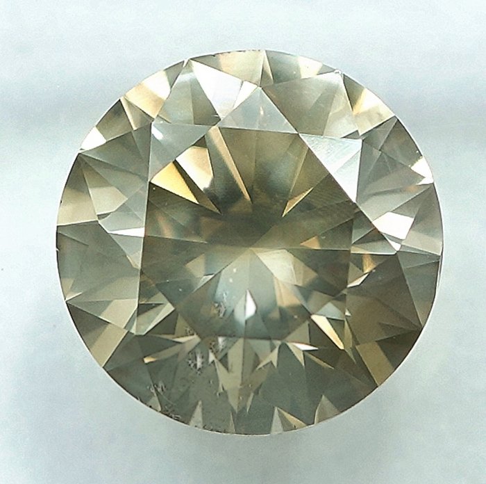 Diamante - 2.03 ct - Brillante - Natural Fancy Brownish Yellow - Si2 - NO RESERVE PRICE