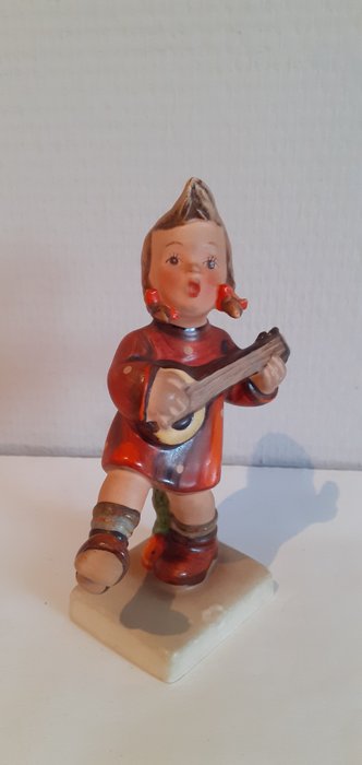 Goebel - M.I.Hummel - Figuriini - Zeer oud beeldje van M.I.Hummel Nr 86 " Happiness " #TMK 2 -  (1) - Posliini