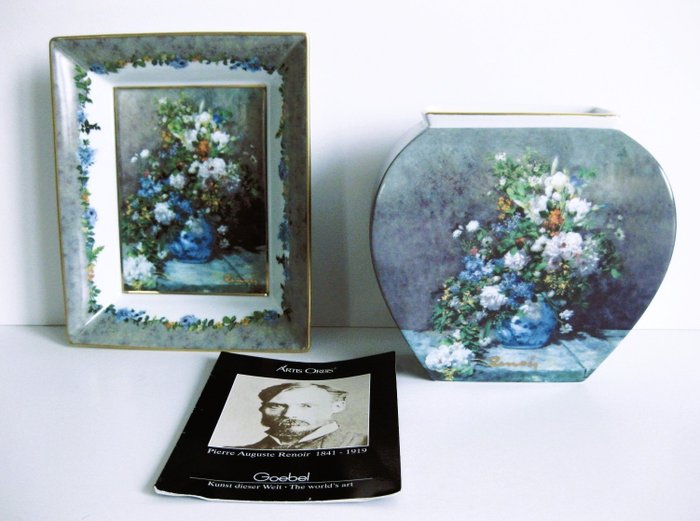 Pierre-Auguste Renoir (1841-1919) - Goebel Artis Orbis - vaas en schaal - voorstelling "Lente bloemen"