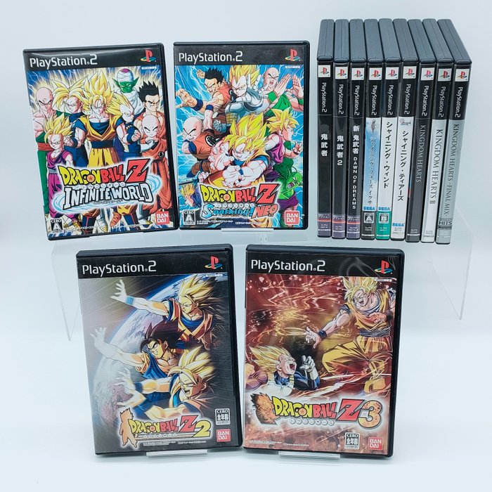 Sony - PlayStation 2 - Dragon Ball, Kingdom Hearts, and others - Set of 13 - From Japan - 电子游戏 (13) - 带原装盒