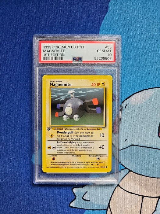 Pokémon - 1 Graded card - Magnemite - PSA 10