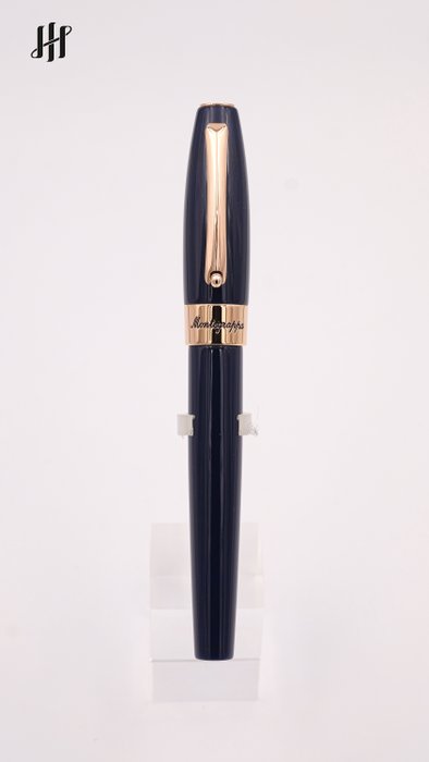 Montegrappa - Fortuna Blue Rose Gold Plated (ISFOR3RD) - Penna stilografica