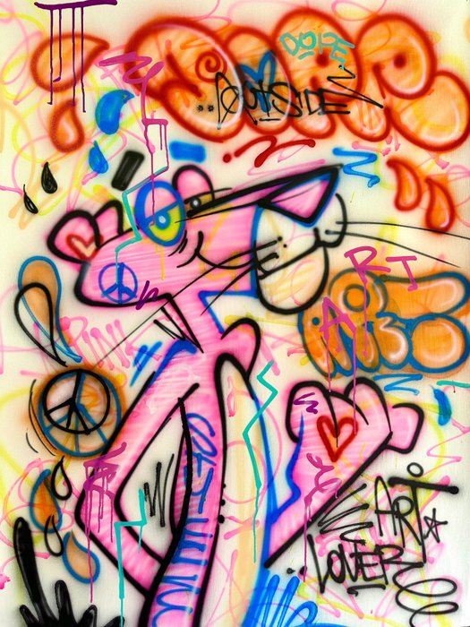 Outside - Pink Panther - Dope Art / Art Lover