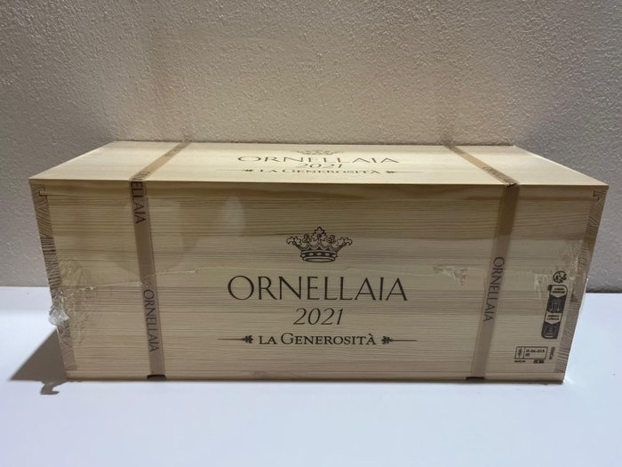 2021 Tenuta dell'Ornellaia, Ornellaia - Bolgheri Superiore - 1 Double magnum(波爾多)/ Jeroboam(勃艮第) 四個標準瓶 (3L)