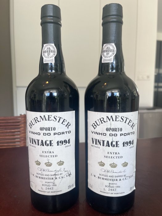 1994 Burmester - Douro Vintage Port - 2 Botellas (0,75 L)