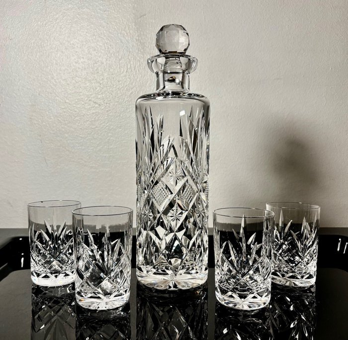 crystal liquor set of 5 - Garrafa de vidro (5) - Cristal